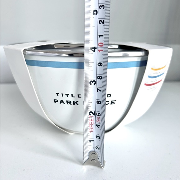 Hasbro Set of 3 Porcelain Enamel Nesting Snack Bowls Monopoly Game Design NEW - Picture 8 of 8